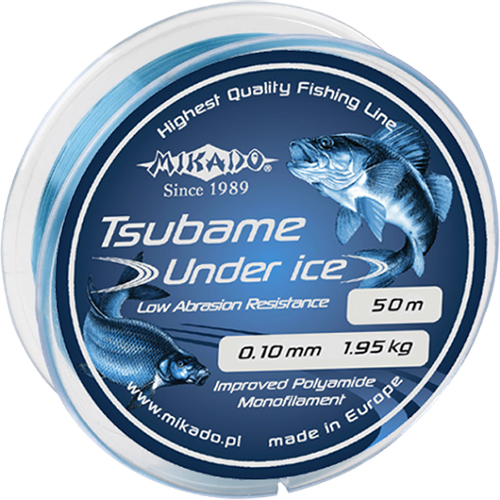 Леска мононитная зимняя Mikado Tsubame Under Ice 50м - 0.12мм - 2.40кг