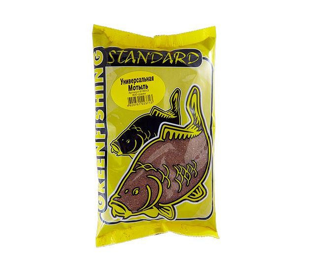 Прикормка зимняя Greenfishing Standard Универсальная Мотыль 800гр