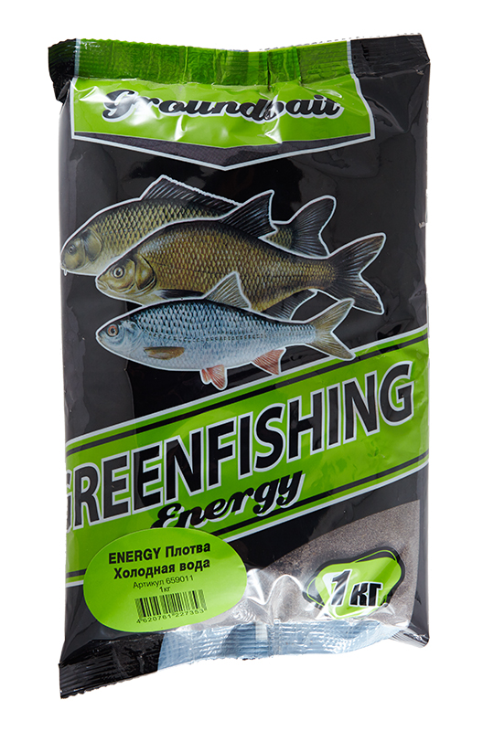 Прикормка зимняя Greenfishing Energy Плотва Холодная Вода 1кг