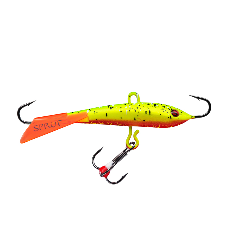 Балансир Sprut Tanpo №7 цвет RLSPK + дополнительный тройник с фосфорной каплей