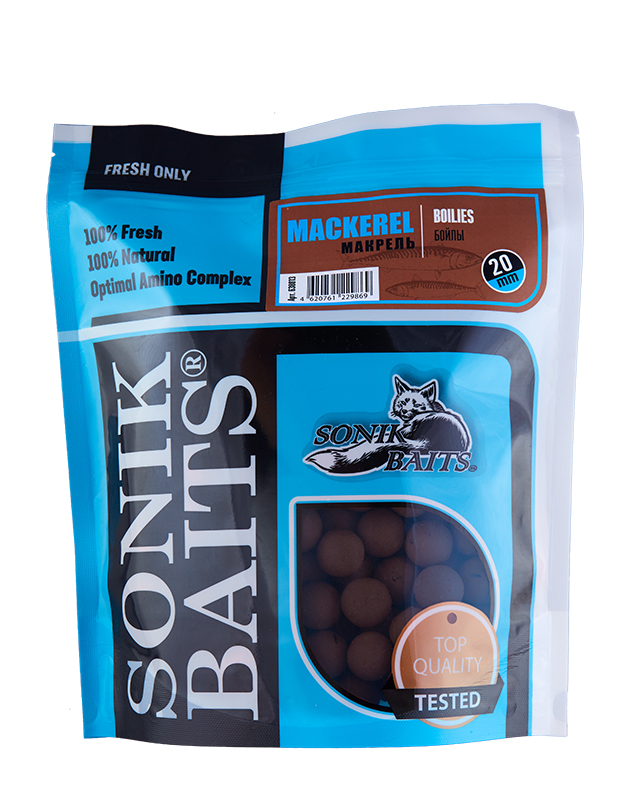 Бойлы тонущие Sonik Baits Mackerel 20мм - 750гр