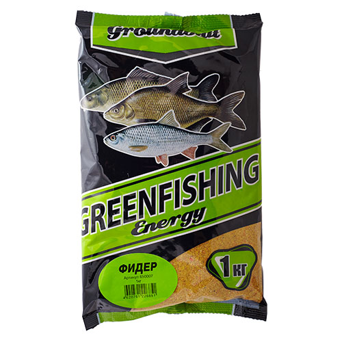 Прикормка летняя Greenfishing Energy Фидер 1кг