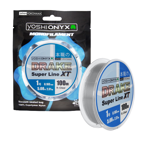 Нейлоновая леска Yoshi Onyx Drake Superline XT Clear 100м - 0.300мм