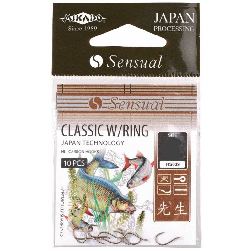 Крючки Mikado Sensual - Classic W/Ring №16 LBR