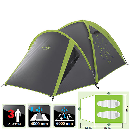 Палатка алюминиевые дуги Norfin 3-х местная Carp 2+1 ALU NF