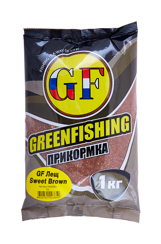 Прикормка летняя Greenfishing GF Лещ Sweet Brown 1кг