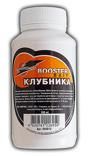 Добавка аминокислоты Greenfishing Booster Bait Клубника 200мл