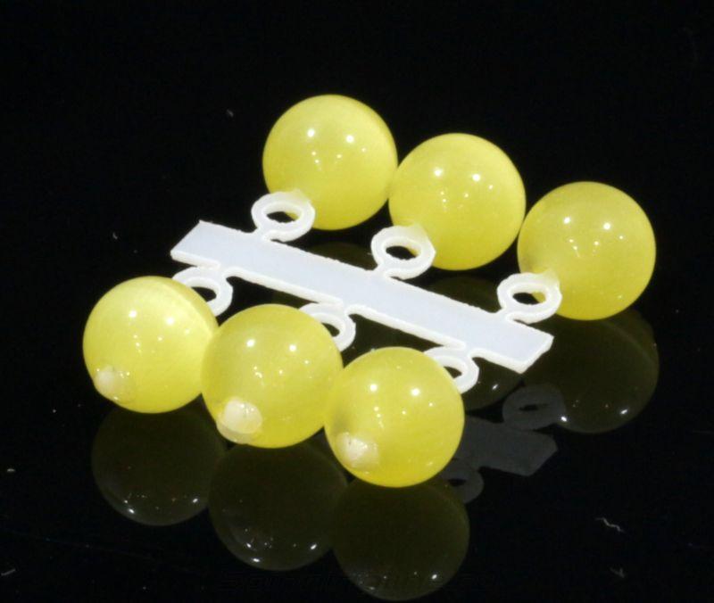 Микро-Бис Кошачий глаз 4мм желтый Россия