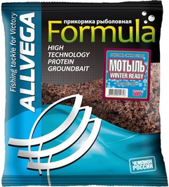 Прикормка зимняя готовая Allvega Formula Winter Ready Мотыль 900гр