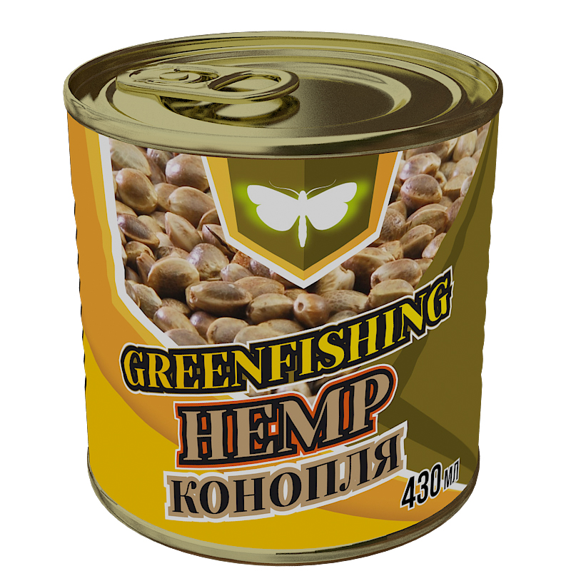 Добавка Greenfishing Семена Конопля вареная 100% 430мл