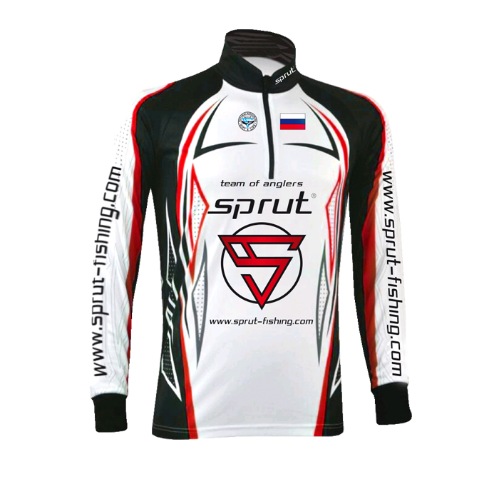 Футболка Sprut Team of Anglers White-Black-Red размер XXXL