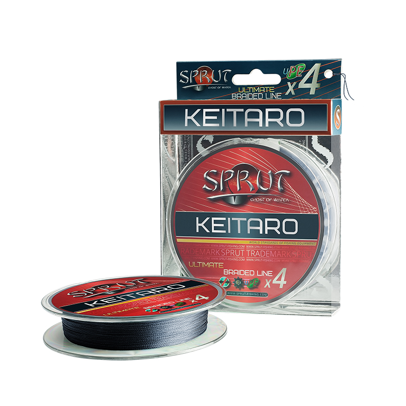 Плетеный шнур Sprut Keitaro Ultimate Braided Line x4 Space Gray 140м - 0.14мм - 11.5кг