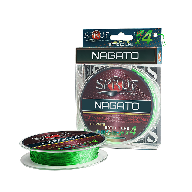 Плетеный шнур Sprut Nagato Hard Ultimate Braided Line x4 Neon Green 95м - 0.23мм - 17.8кг