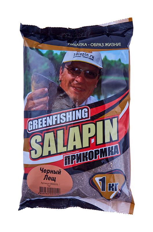 Прикормка зимняя Greenfishing Salapin Черный Лещ 1кг