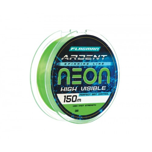 Леска монофильная Flagman Ardent Neon 150м - 0.18мм - 4.4кг/9.7Ib