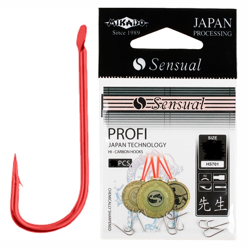 Крючки Mikado Sensual - Profi №18 RED