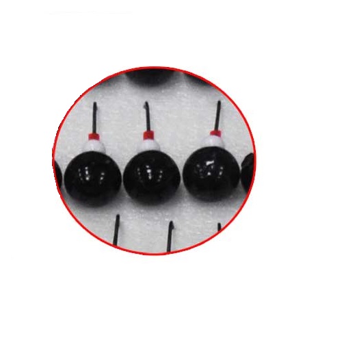 Мормышки свинцовые Шар черный диаметр 7мм набор Россия