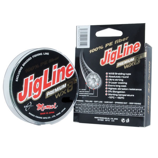 Плетеный шнур Momoi JigLine Premium Gray 100м - 0.30мм - 26кг