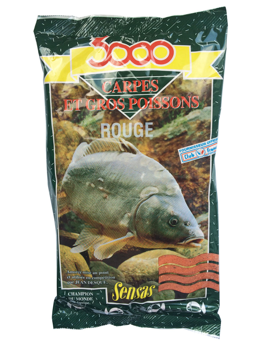 Прикормка летняя Sensas 3000 Carp  Rouge 1кг