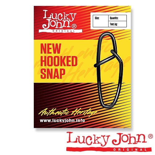 Застежки Lucky John New Hooked №000 тест 4кг