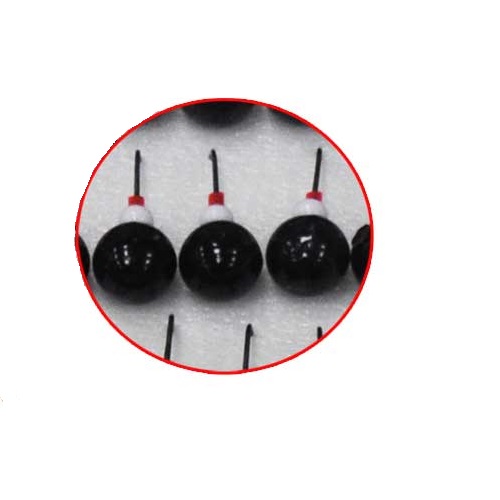 Мормышки свинцовые Шар черный диаметр 6мм набор Россия