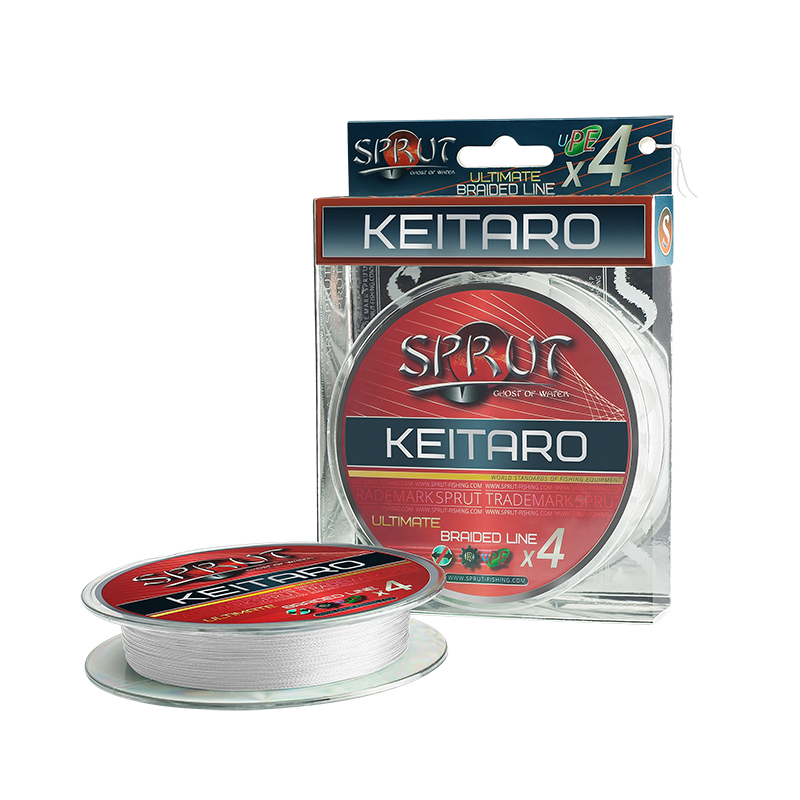 Плетеный шнур Sprut Keitaro Ultimate Braided Line x4 Crystal White 140м - 0.14мм - 11.5кг