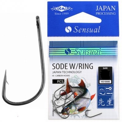 Крючки Mikado Sensual - Sode W/Ring №16 BN