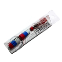 Приманка джиговая Lucky John Pennon 11 Red - Blue - White в блистере
