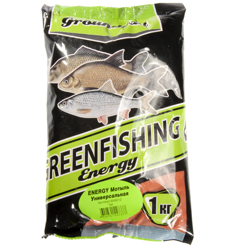 Прикормка зимняя Greenfishing Energy Универсальная Мотыль 1кг