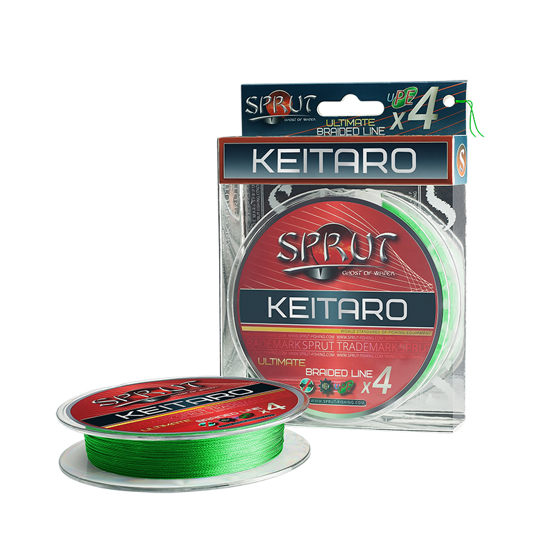 Плетеный шнур Sprut Keitaro Ultimate Braided Line x4 Neon Green 140м - 0.23мм - 17.8кг