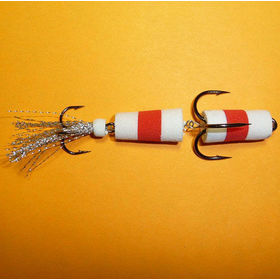 Приманка джиговая Флажок 11 White - Red Россия