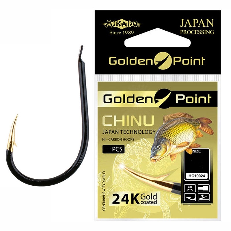 Крючки Mikado Golden Point - Chinu №2 GB