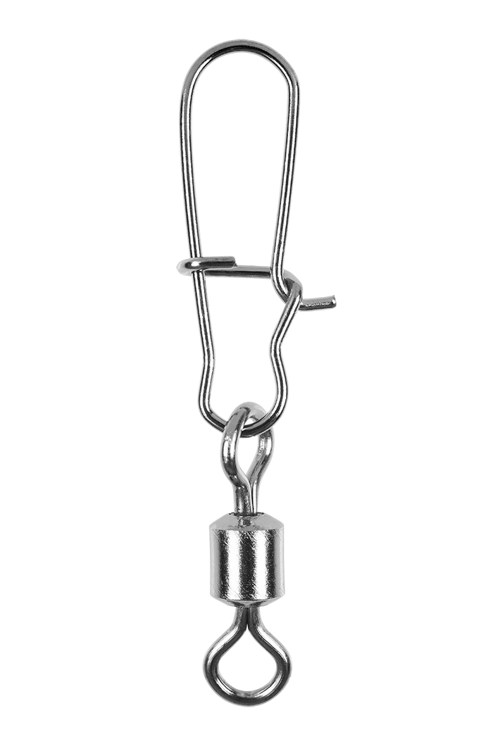 Застежка с вертлюгом Sprut SS-22 BN №6 тест 18кг (Rolling Swivel with Fastlock Snap)