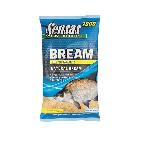 Прикормка летняя Sensas 3000 Natural Bream 1кг