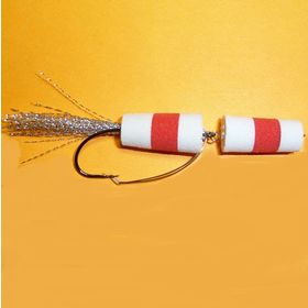 Приманка джиговая Флажок 124 White - Red Россия