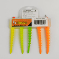 Приманки поролоновые 3D Ex Worm Fluo 12 - Mix Россия