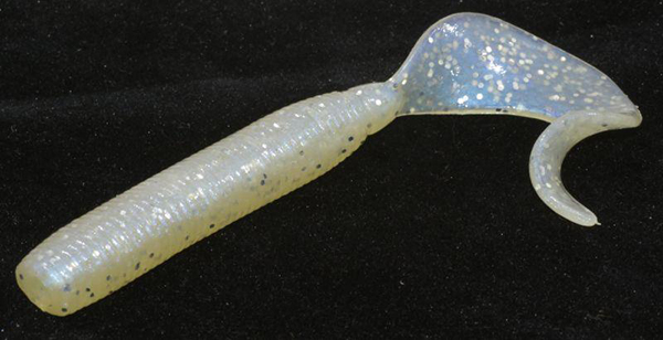 Приманка Allvega Cigar Grub 95 - pearl silver flake