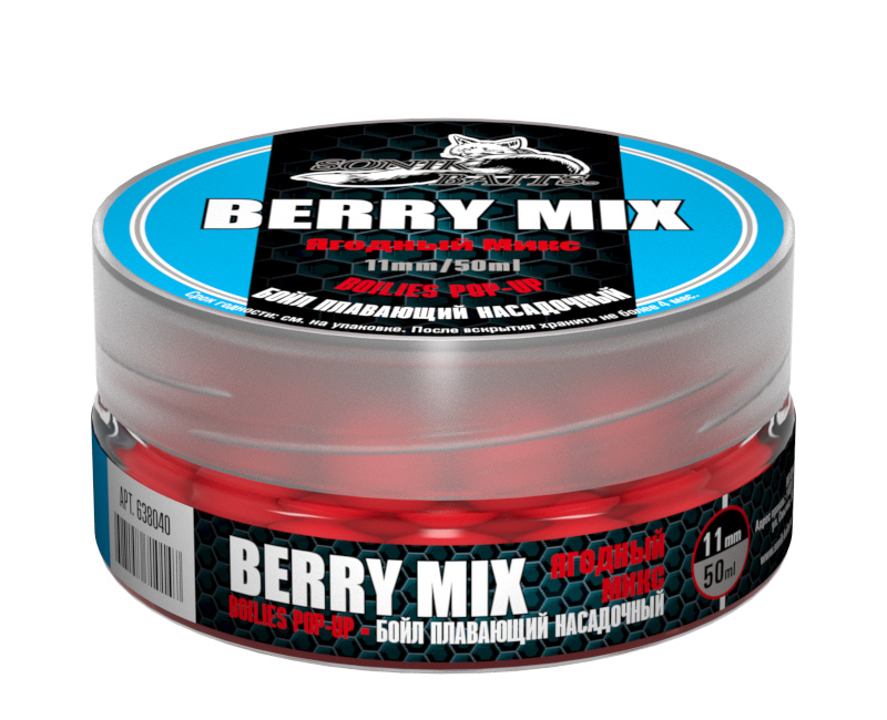 Бойлы насадочные плавающие Sonik Baits Pop-Up Berry Mix 11мм
