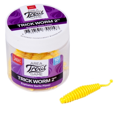 Слаги съедобные искусственные Lucky John Pro Series Trick Worm 2.5in 63.5 - 101