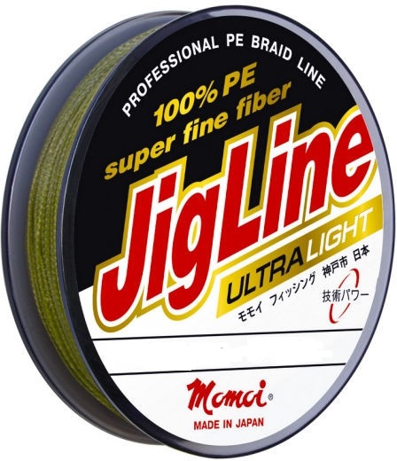 Плетеный шнур Momoi JigLine Ultra Light Khaki 100м - 0.09мм - 7кг