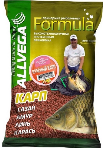 Прикормка летняя Allvega Formula Red Carp Красный Карп 900гр