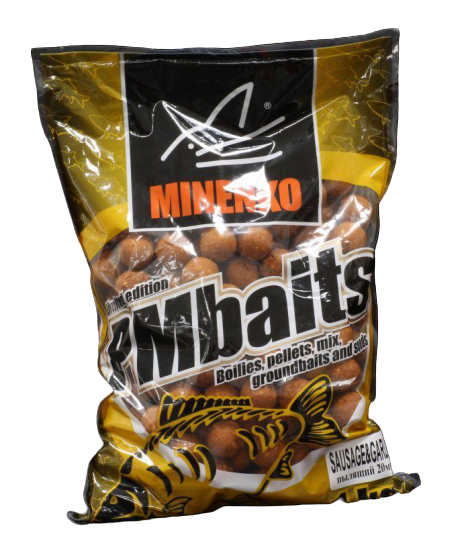 Бойлы пылящие Minenko PMbaits Classic Pack Sausage & Garlic 20мм - 1кг
