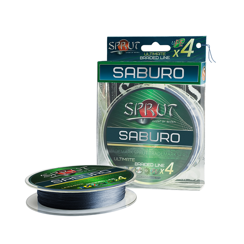 Плетеный шнур Sprut Saburo Soft Ultimate Braided Line x4 Space Gray 140м - 0.14мм - 11.5кг