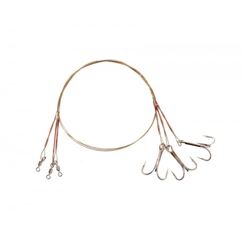 Крючки с поводком Flagman X7 №4 - 8кг - 30см