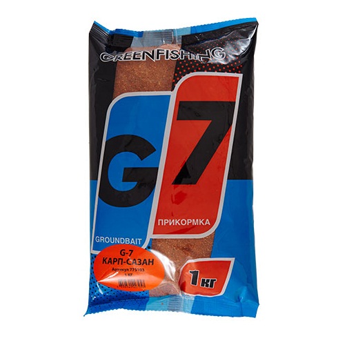 Прикормка летняя Greenfishing G7 Карп/Сазан 1кг