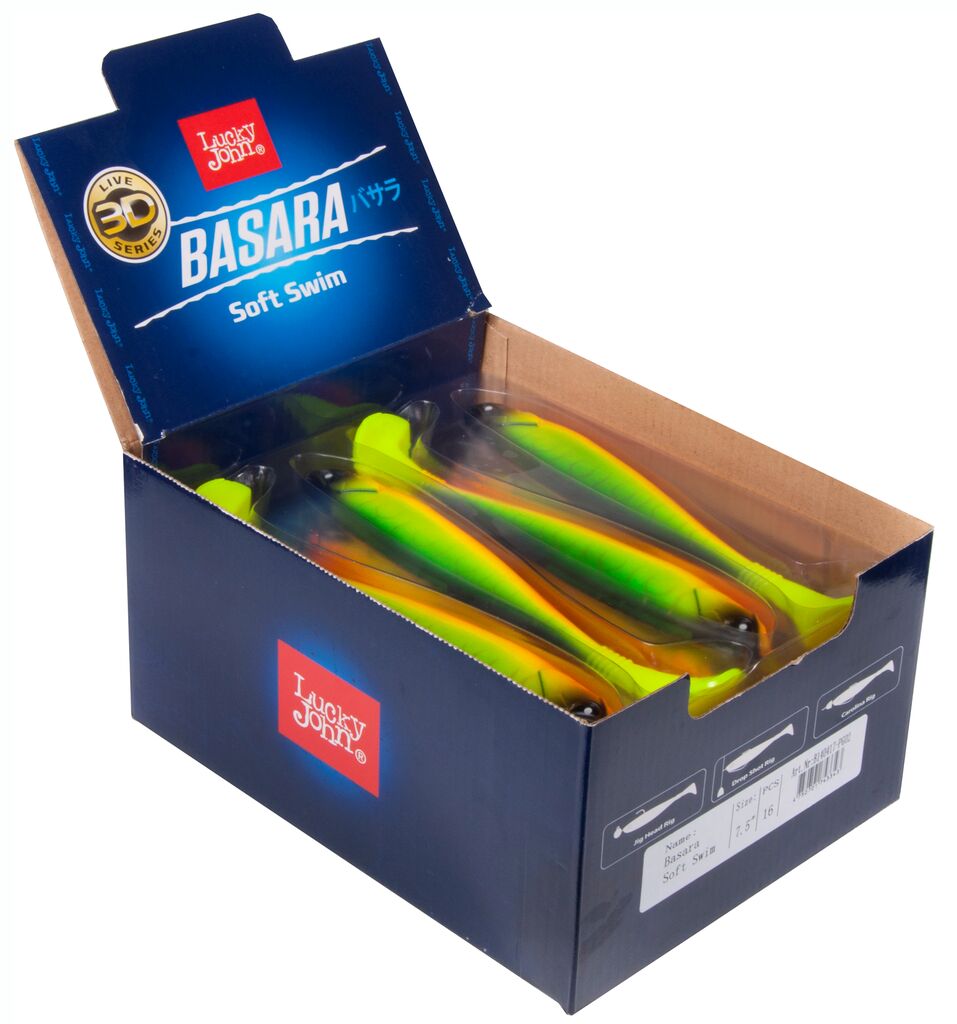 Приманка Lucky John 3D Series Basara Soft Swim 7.5in 190.5 - PG02