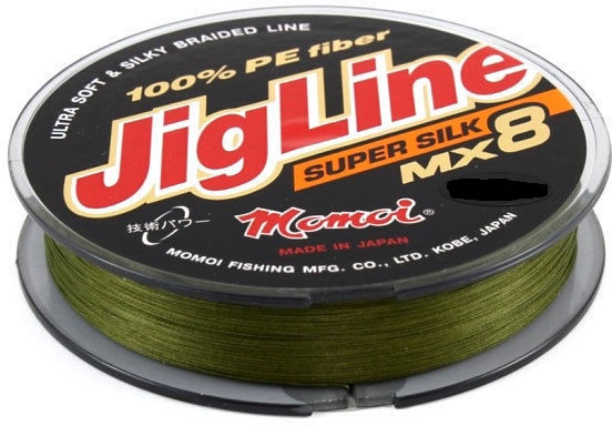 Плетеный шнур Momoi JigLine Super Silk Khaki 100м - 0.21мм - 18кг