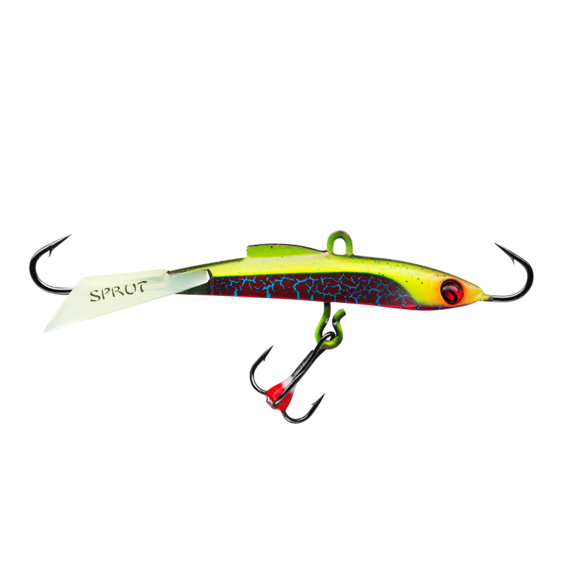 Балансир Sprut Usuri №7 цвет RVL + дополнительный тройник с фосфорной каплей