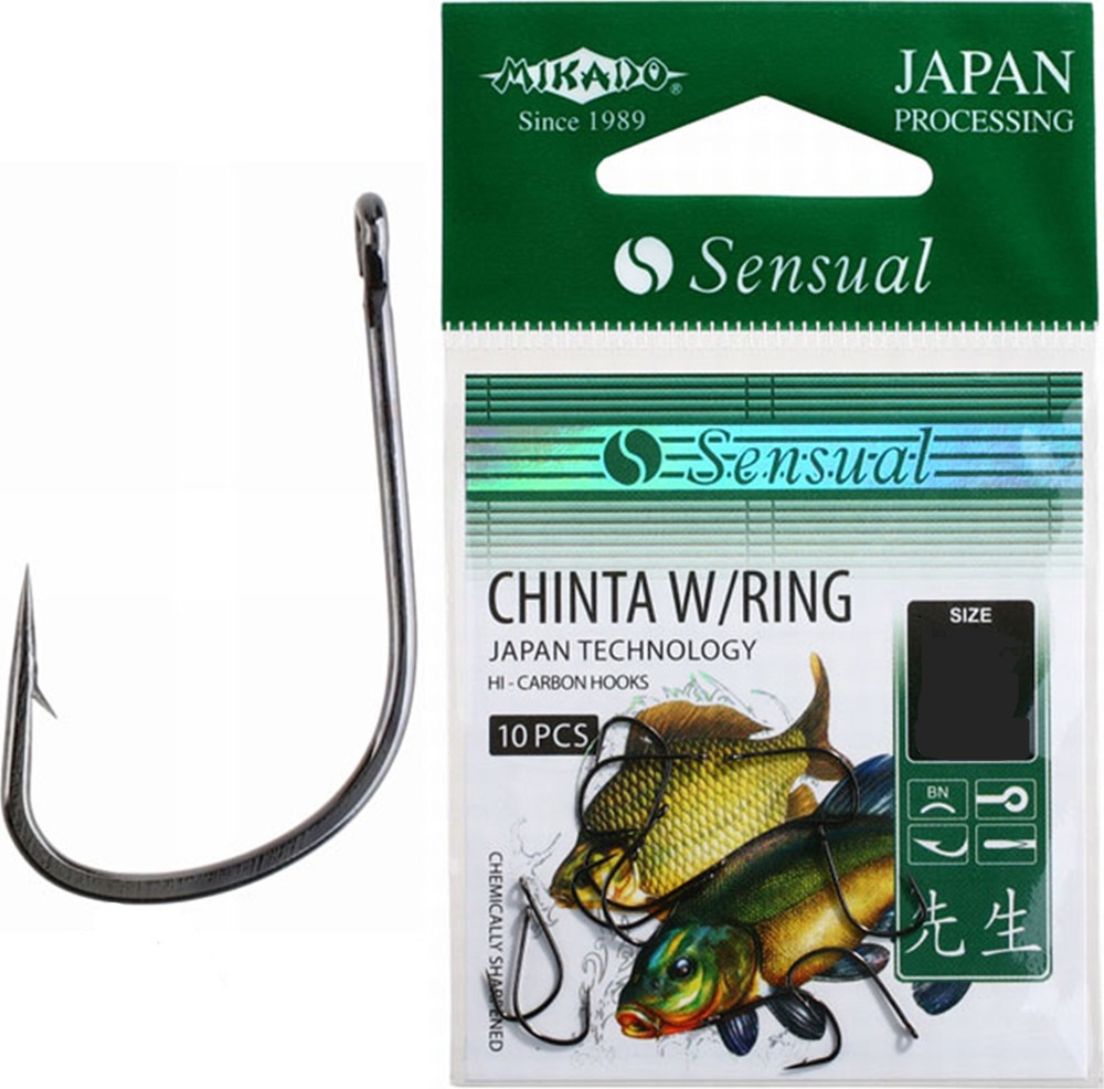 Крючки Mikado Sensual - Chinta W/Ring №6 BN