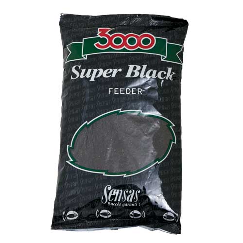 Прикормка летняя Sensas 3000 Super Black Feeder 1кг